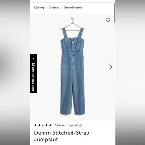 Madewell Denim Jumpsuit